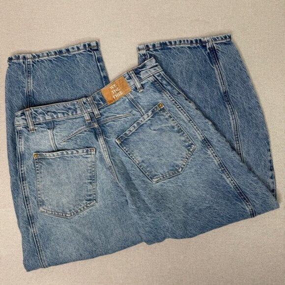 Free People We The Free Good Luck Ultra High Beam Barrel Jeans Size 27 - Picture 5 of 7